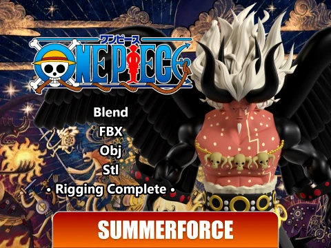 Imu Second Form - One Piece 3D Модель