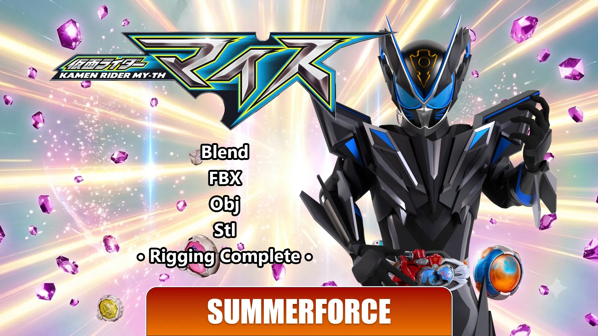 Previous My-Th - Kamen Rider My-Th 3D Model .c4d .max .obj .3ds .fbx .stl .blend 