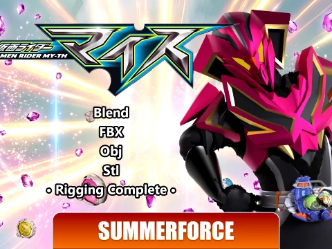 Kamen Rider Jyao - Kamen Rider My-Th 3D 모델