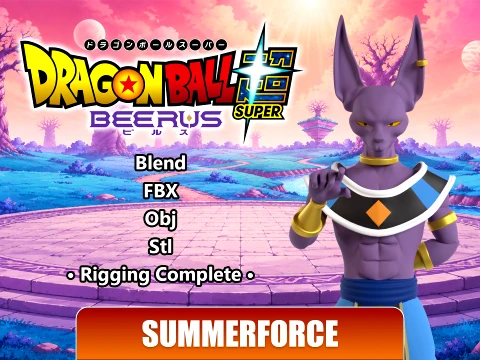 Beerus - Dragonball Super 3D Model