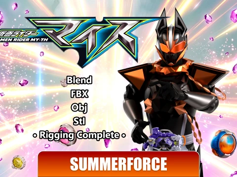Kamen Rider Vanken - Kamen Rider My-Th 3D Model