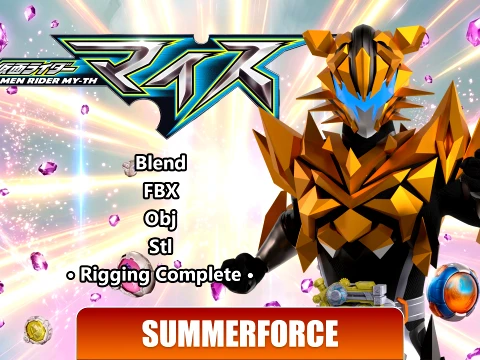 Kamen Rider Tigre - Kamen Rider My-Th 3D Model