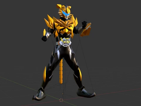 Kamen Rider Tigre - Kamen Rider My-Th 3D Model