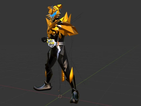 Kamen Rider Tigre - Kamen Rider My-Th 3D Model
