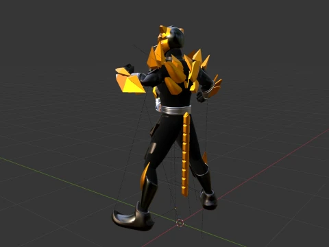 Kamen Rider Tigre - Kamen Rider My-Th 3D Model
