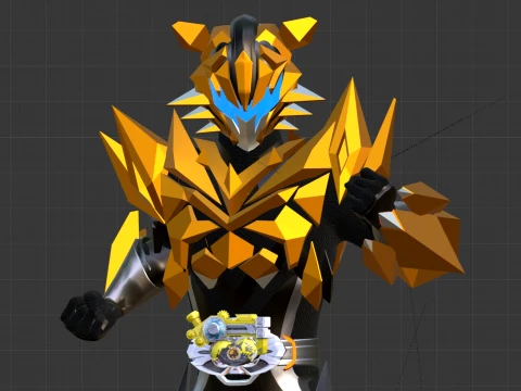 Kamen Rider Tigre - Kamen Rider My-Th 3D Model