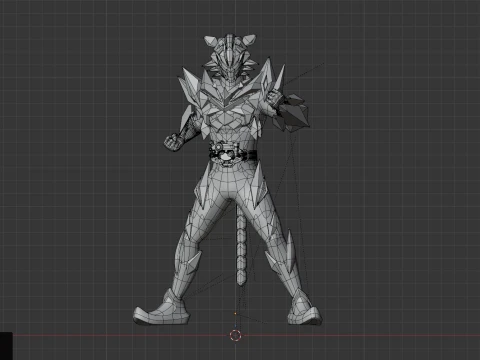 Kamen Rider Tigre - Kamen Rider My-Th 3D Model