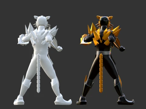 Kamen Rider Tigre - Kamen Rider My-Th 3D Model