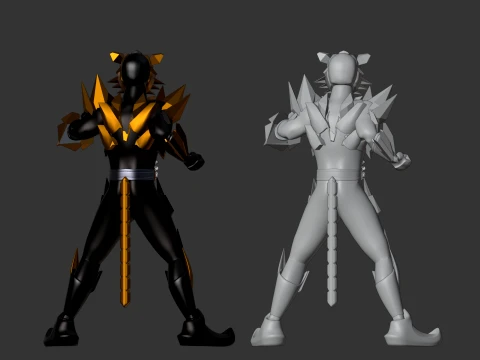 Kamen Rider Tigre - Kamen Rider My-Th 3D Model