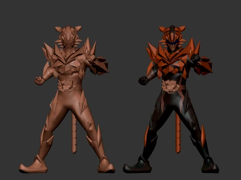 Kamen Rider Tigre - Kamen Rider My-Th 3D Model