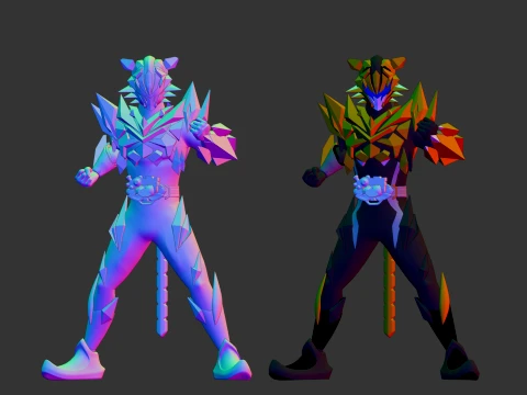 Kamen Rider Tigre - Kamen Rider My-Th 3D Model