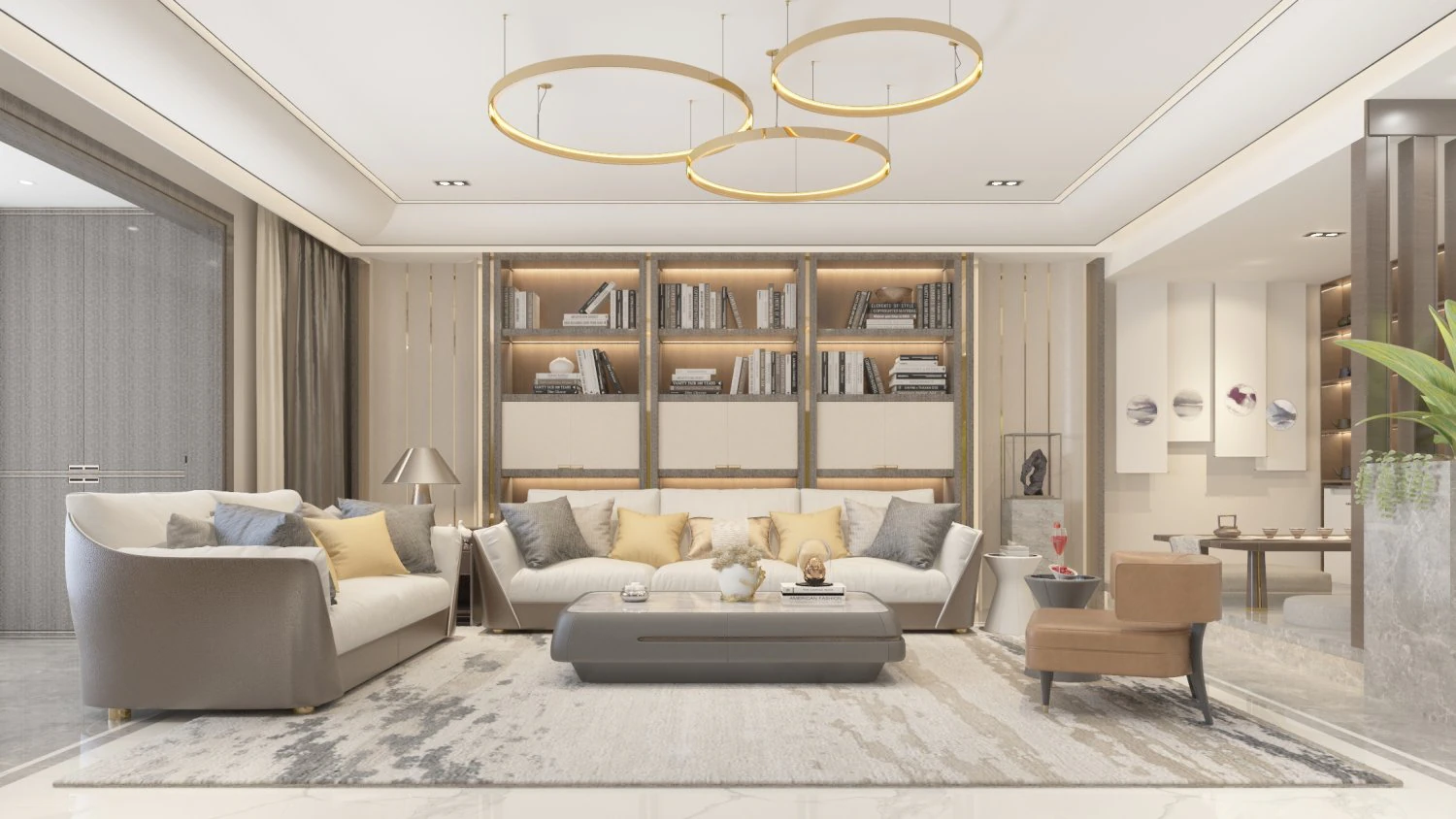 Living Room 3D Model .c4d .max .obj .3ds .fbx .stl .blend