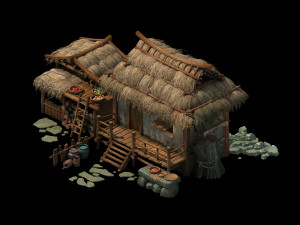 Thatched Cottage 3D Model
