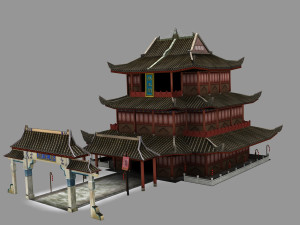 Chinese palace 3D Model
