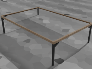 Glass table Modelo 3D