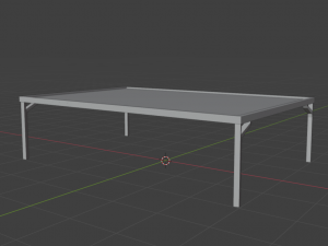 Glass table Modelo 3D
