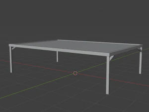 Glass table 3D Model