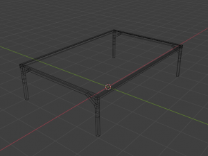 Glass table Modelo 3D