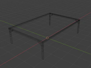 Glass table 3D Model