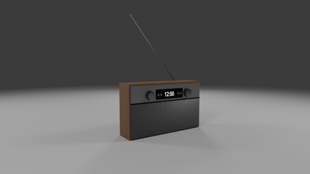 Radio Modelo 3D .c4d .max .obj .3ds .fbx .stl .blend 
