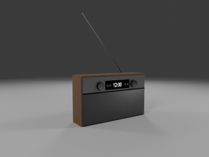Radio 3D-Modell