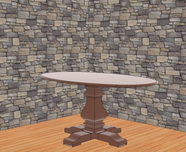 Table 3D प्रिंट मॉडल .c4d .max .obj .3ds .fbx .stl .blend 