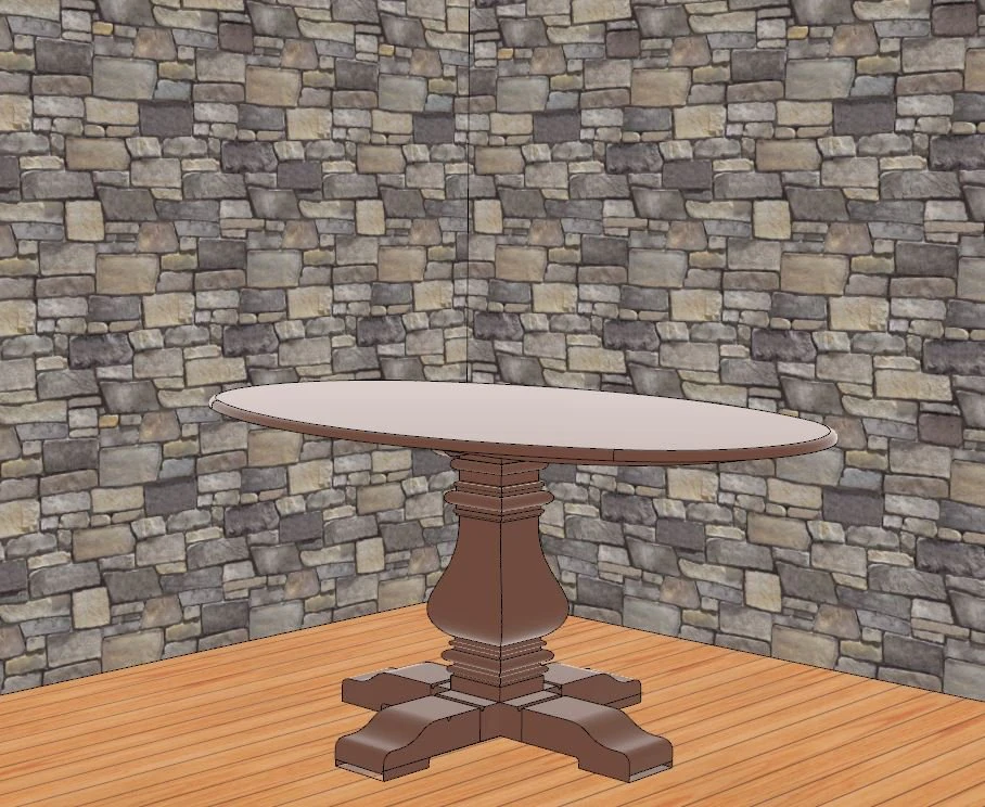 Table 3D Print Model .c4d .max .obj .3ds .fbx .stl .blend 