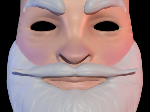 The mask of Santa Claus 3D मॉडल