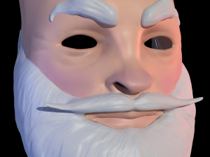 The mask of Santa Claus Modèle 3D