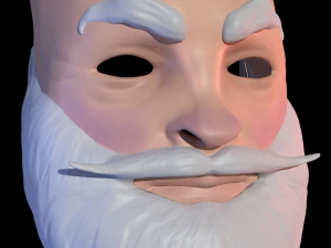 The mask of Santa Claus 3D Model