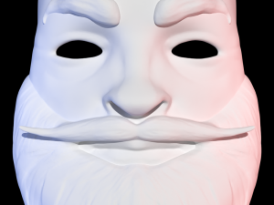 The mask of Santa Claus Modèle 3D