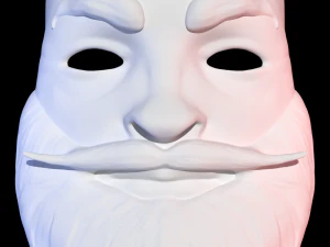 The mask of Santa Claus 3D Model