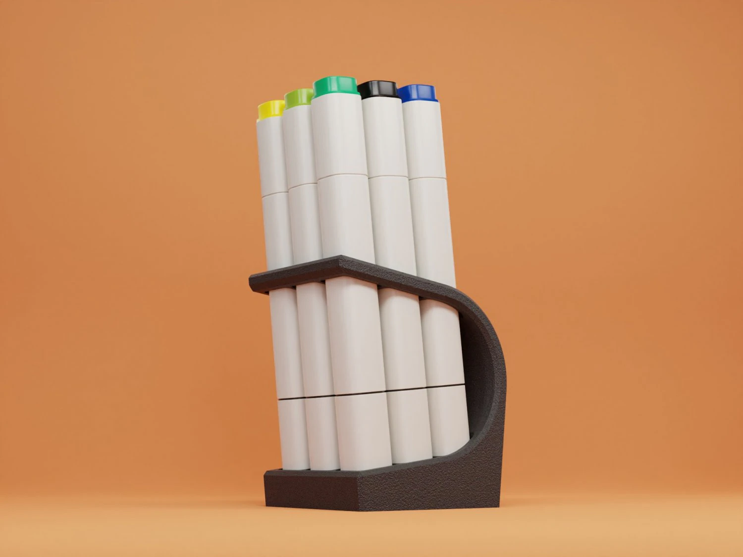 Copic Classic Marker Holder 3D Print Model .c4d .max .obj .3ds .fbx .stl .blend