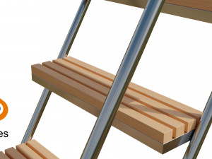 Escalera modelo 3d Modèle 3D