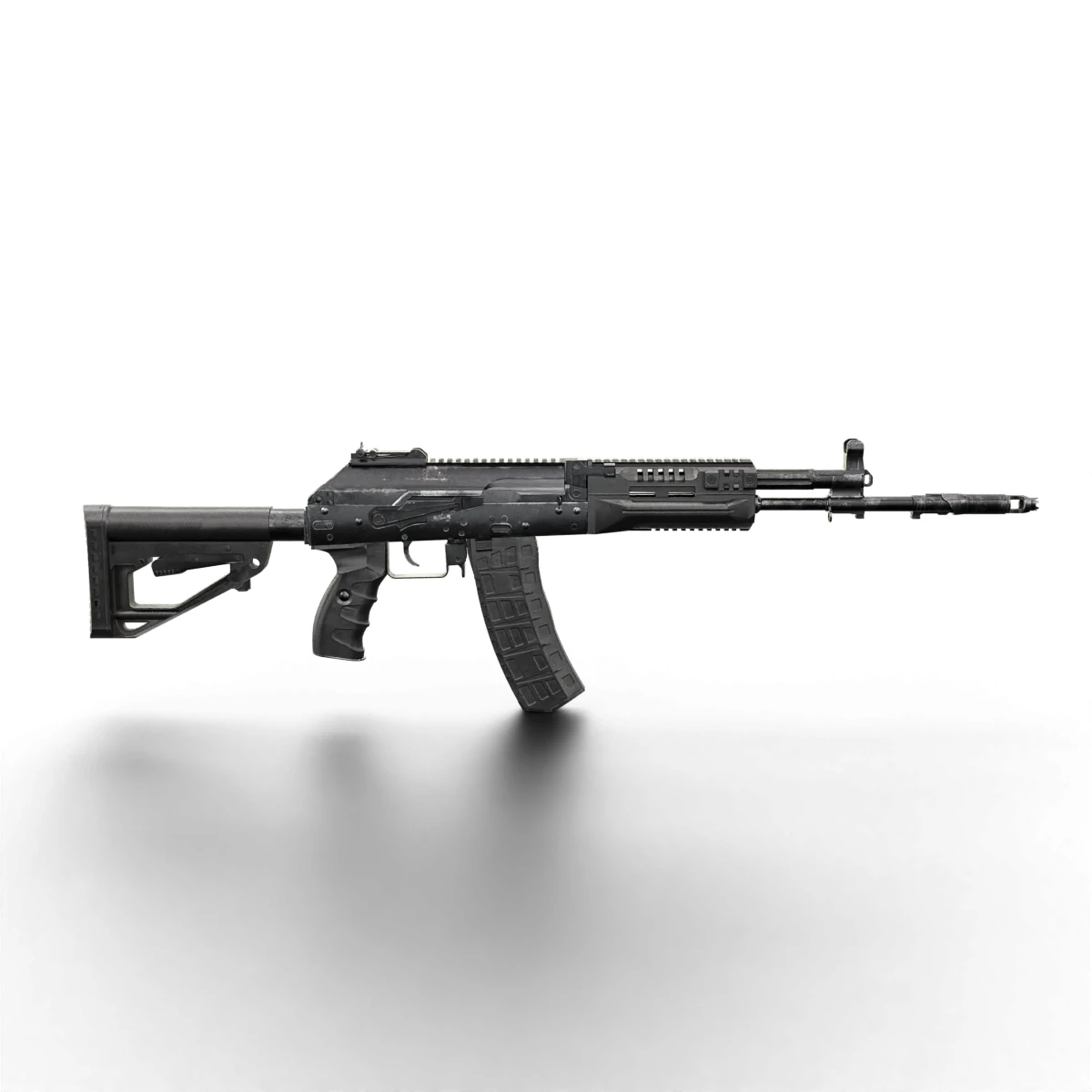 Modern Assault Rifle Tactical Weapon Game Ready 3D Model .c4d .max .obj .3ds .fbx .stl .blend