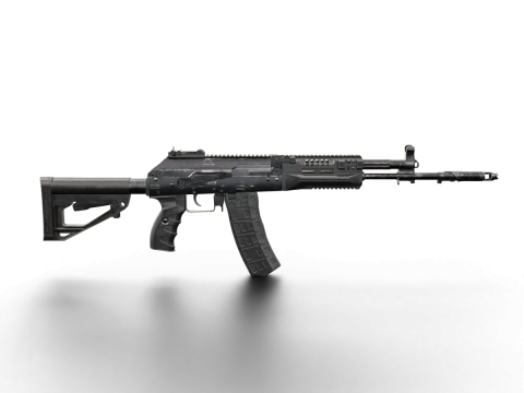 Modern Assault Rifle Tactical Weapon Game Ready 3Dモデル