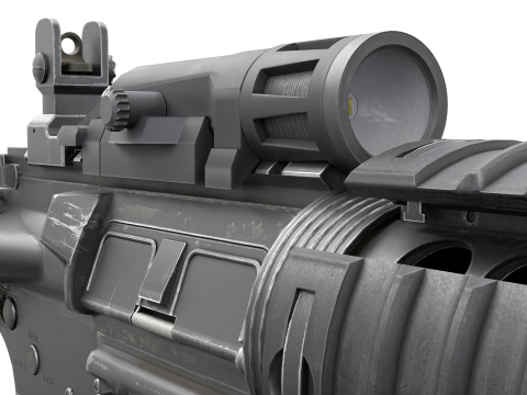 Realistic M4 Assault Rifle Game Ready Model 3D