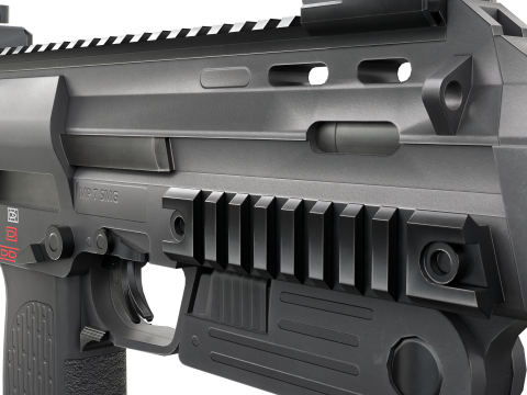 Modern Submachine Weapon MP7 Game Ready PBR 3D Asset 3D Модель