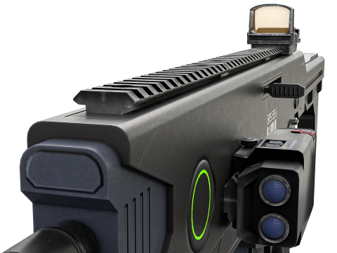 Futuristic SMG Compact Sci-Fi Submachine Weapon 3Dモデル
