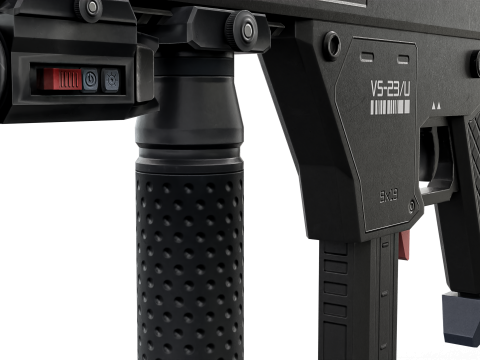 Tactical Sci-Fi SMG Futuristic Submachine Weapon 3D Model