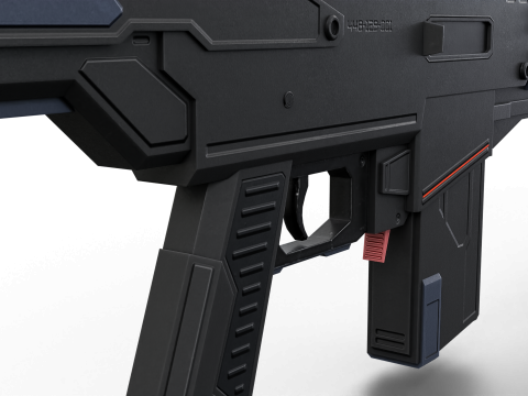 Silent Kill Sci-Fi Tactical Sniper Rifle Modèle 3D