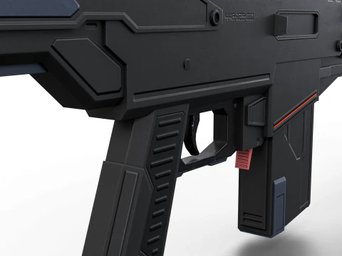 Silent Kill Sci-Fi Tactical Sniper Rifle 3D Model