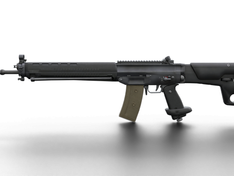 G3 Rifle Variants Modular Game-Ready Weapons Pack Model 3D