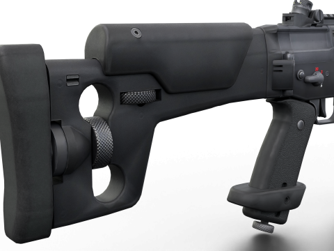 G3 Rifle Variants Modular Game-Ready Weapons Pack Model 3D