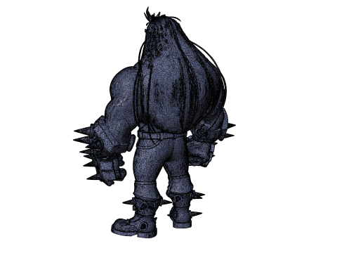 Cyber Arm Brawler - Stylized 3D Character 3D 模型