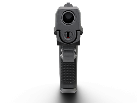 USP Compact 9mm - Realistic Pistol 3D Модель