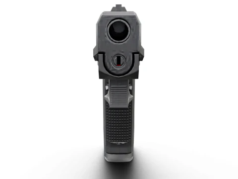 USP Compact 9mm - Realistic Pistol 3D Model
