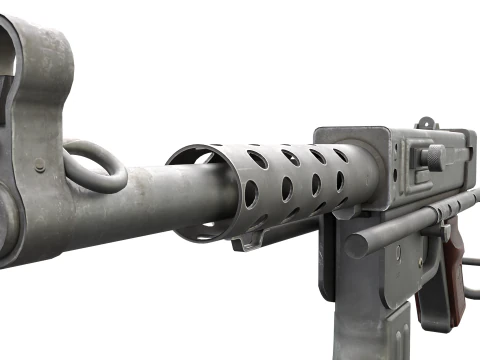 MAT-49 - Vintage Military SMG 3D Model