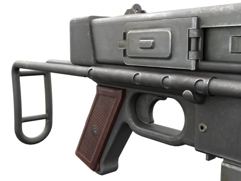 MAT-49 - Vintage Military SMG 3D Model