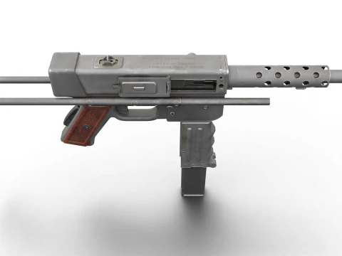 MAT-49 - Vintage Military SMG 3D Model